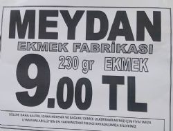 Ekmek 9 lira oldu