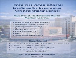 Doktorlara Mut Devlet Hastanesinden davet