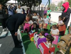 Mut'ta Kzlay Anaokulu Trafik Parkur Oyun Alan Al yapld