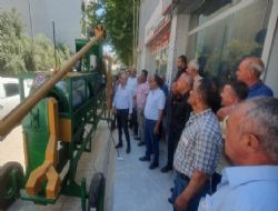 Mersin Büyükşehir Belediyesinden Mut'a tohum eleme makinesi