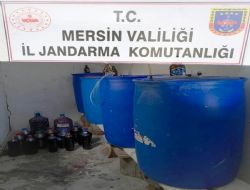 Mut'ta 1075 litre sahte içki ele geçirildi