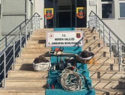 KABLO HIRSIZLARI JANDARMADAN KAÇAMADI