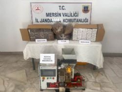Mut'ta Jandarmadan kaçak makaron operasyonu